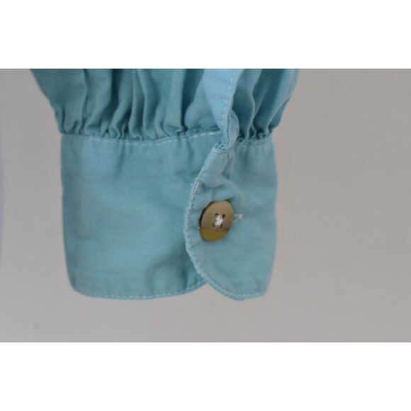 Vintage 90s Crop All Cotton‎ Tie Down Blouse size S - Picture 7 of 10